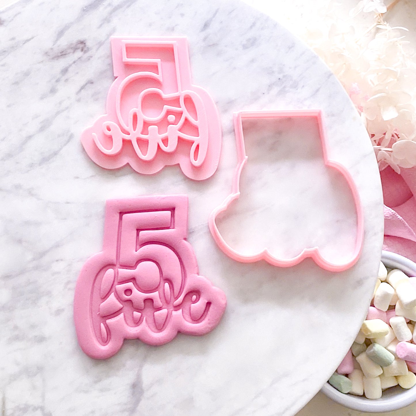 Five - Cookie Cutter & Stamp