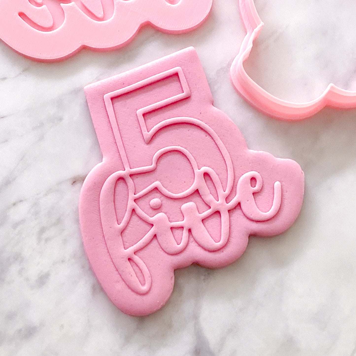 Five - Cookie Cutter & Stamp