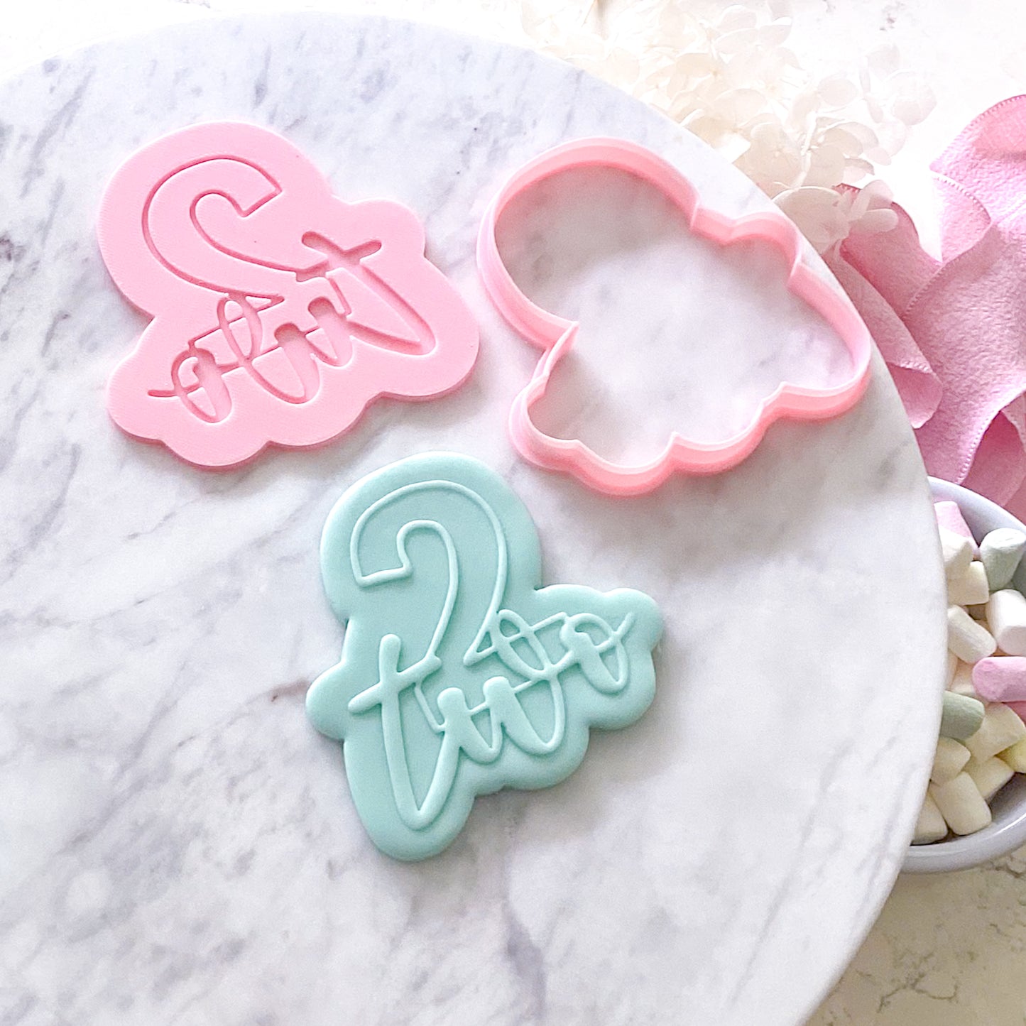 Two - Cookie Cutter & Stamp
