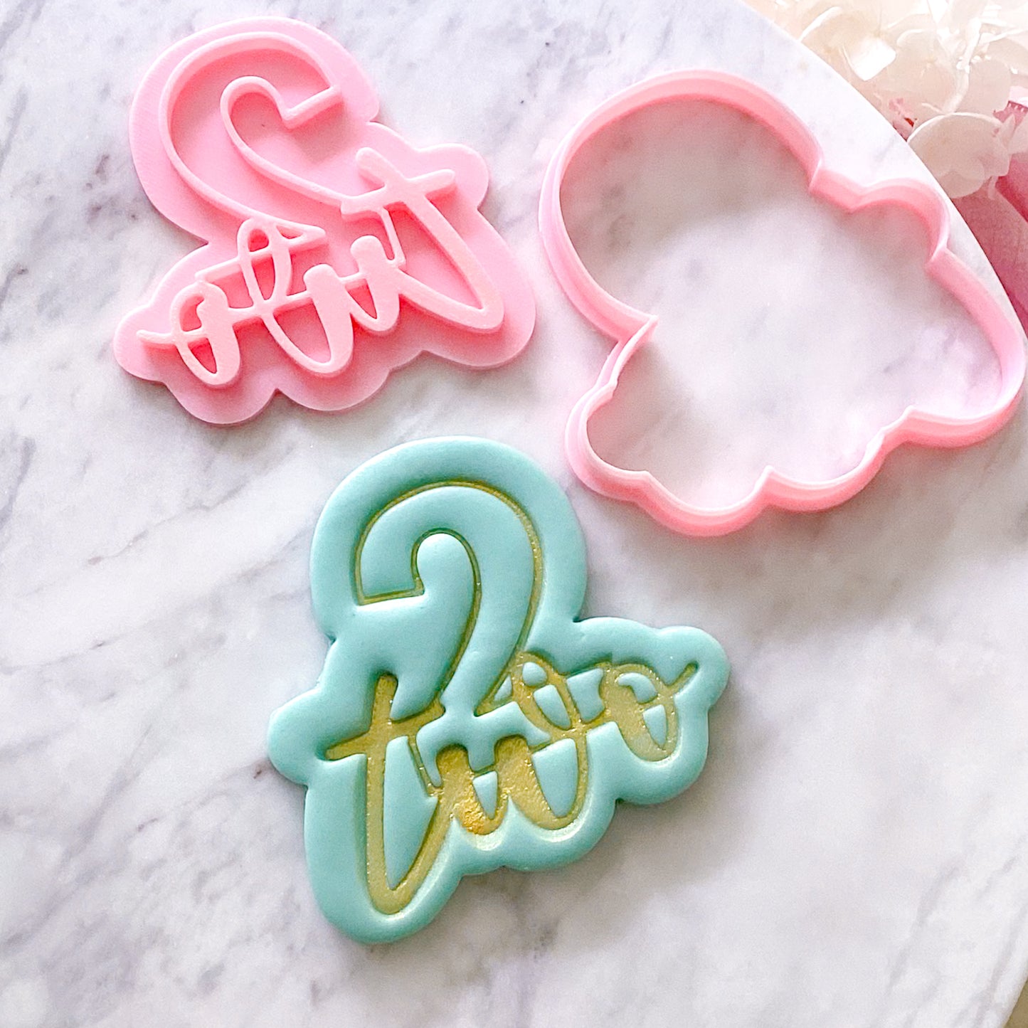 Two - Cookie Cutter & Stamp