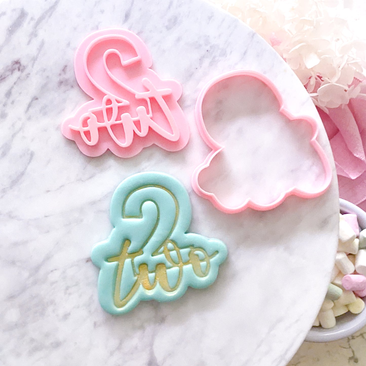 Two - Cookie Cutter & Stamp