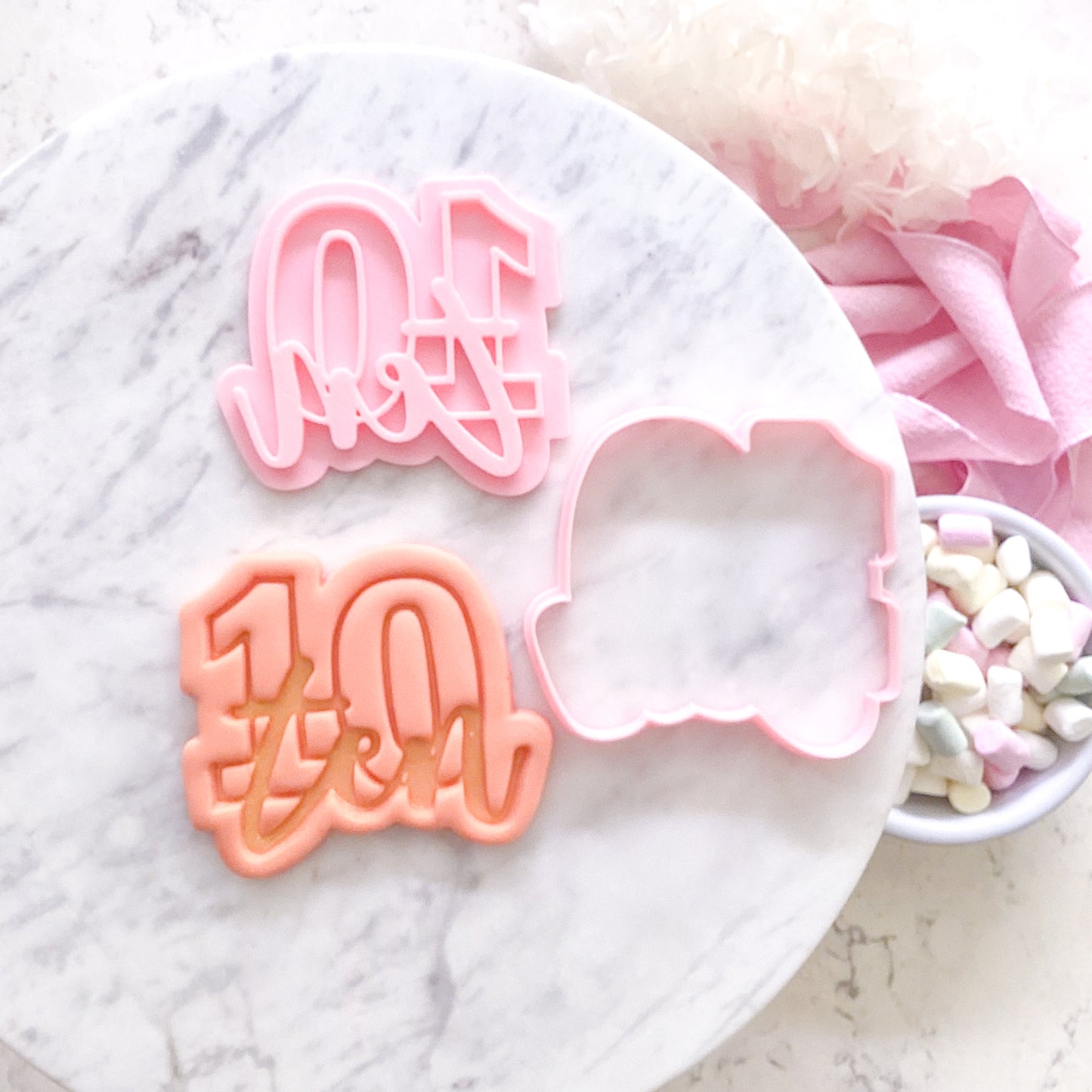 Ten - Cookie Cutter & Stamp