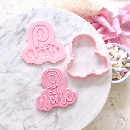 Nine - Cookie Cutter & Stamp