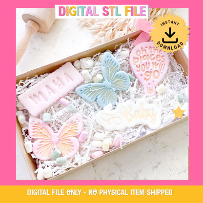 "Oh The Places You Will Go" - Cookie Cutter & Stamp