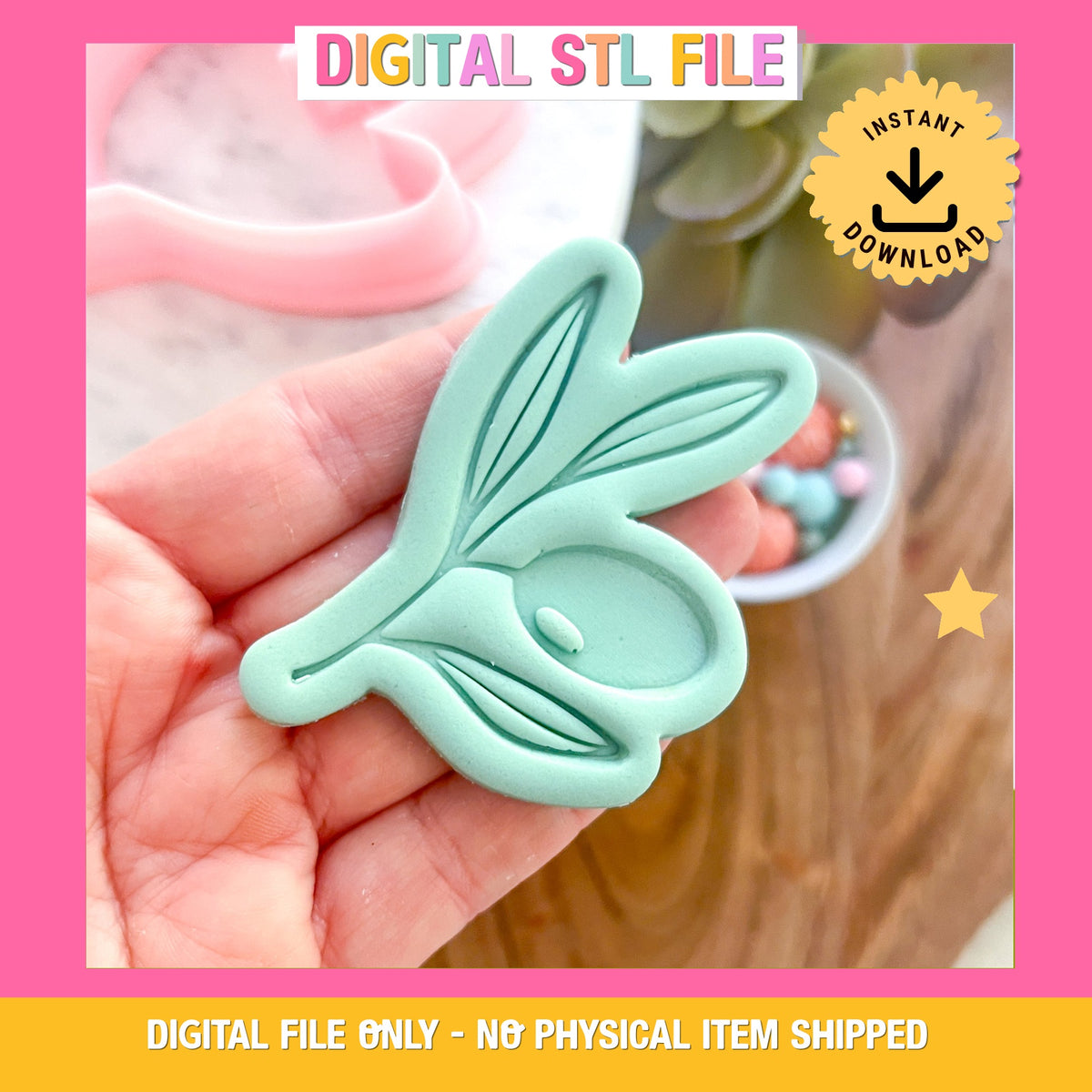 "Olive Branch" - Cookie Cutter & Stamp