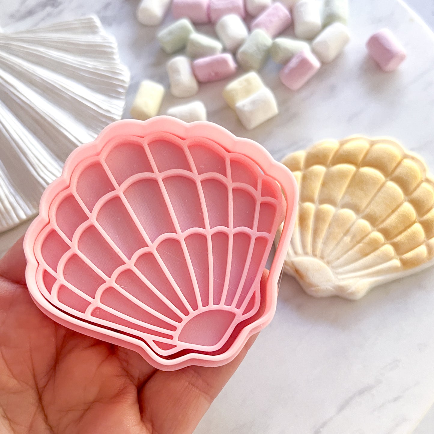 "Shell #2" Cookie Cutter & Stamp