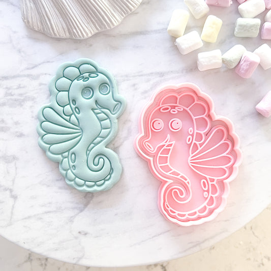 "Seahorse" Cookie Cutter & Stamp