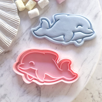 "Dolphin" Cookie Cutter & Stamp