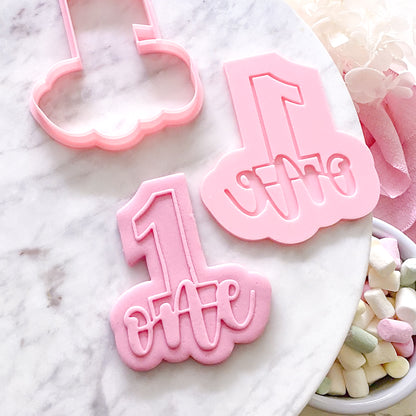 One - Cookie Cutter & Stamp