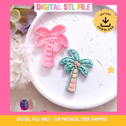 "Palm Tree #2" - Cookie Cutter & Stamp