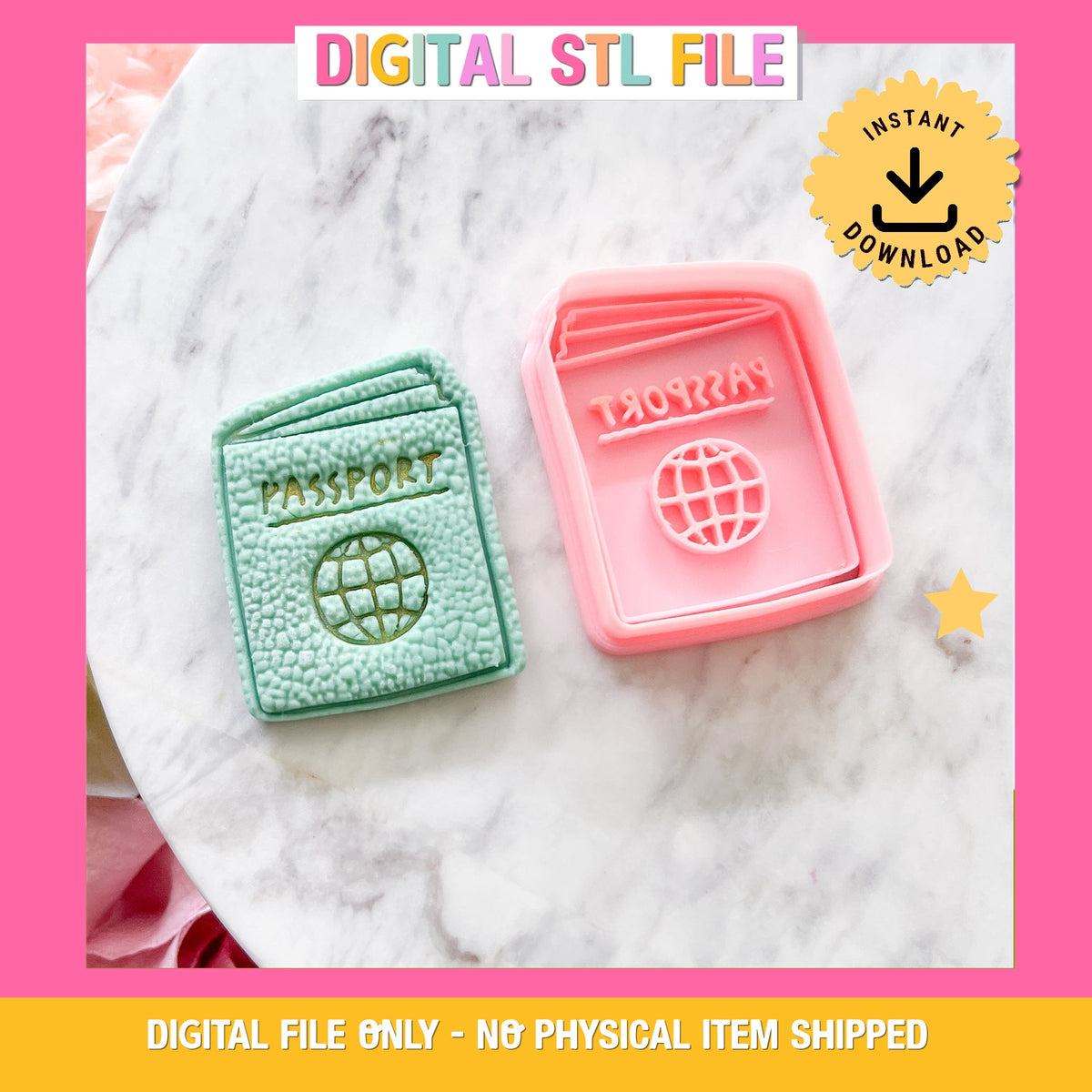 "Passport" - Cutter & Stamp Set