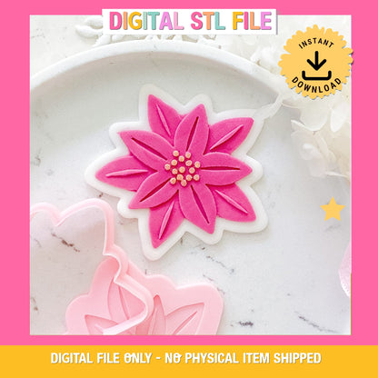 "Poinsettia" - Cutter & Stamp Set