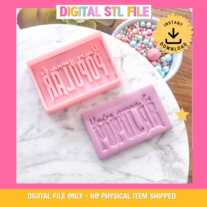 "Popular" - Cookie Cutter & Stamp