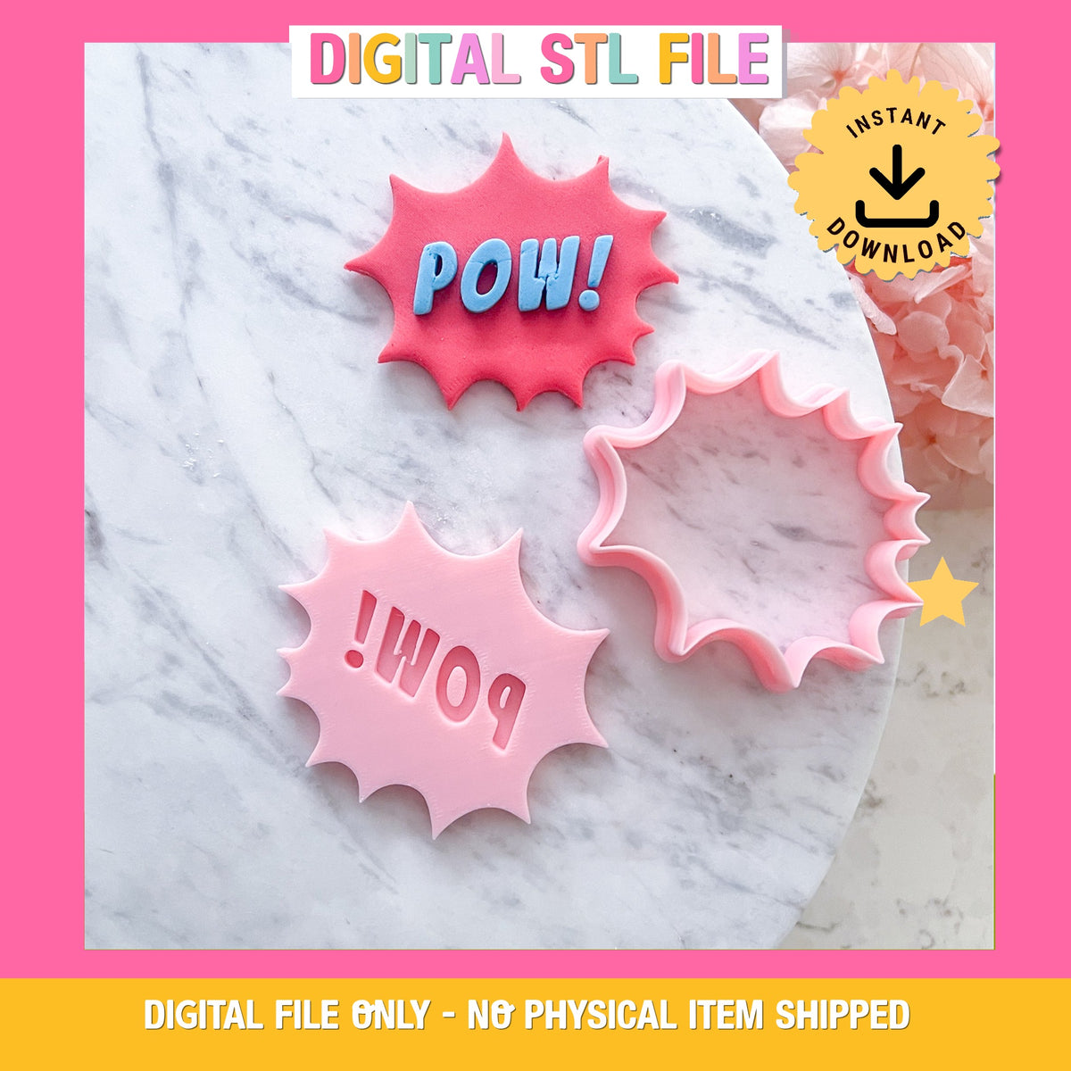"Pow" Cookie Cutter & Stamp Set