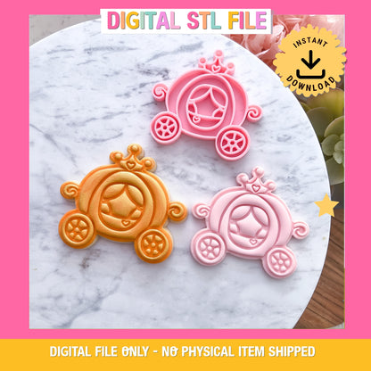 "Pumpkin Carraige" - Cookie Cutter & Stamp
