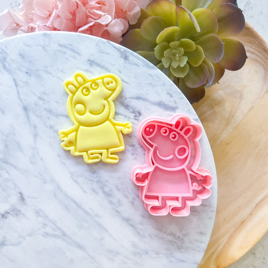 "Peppa" Cookie Cutter & Stamp