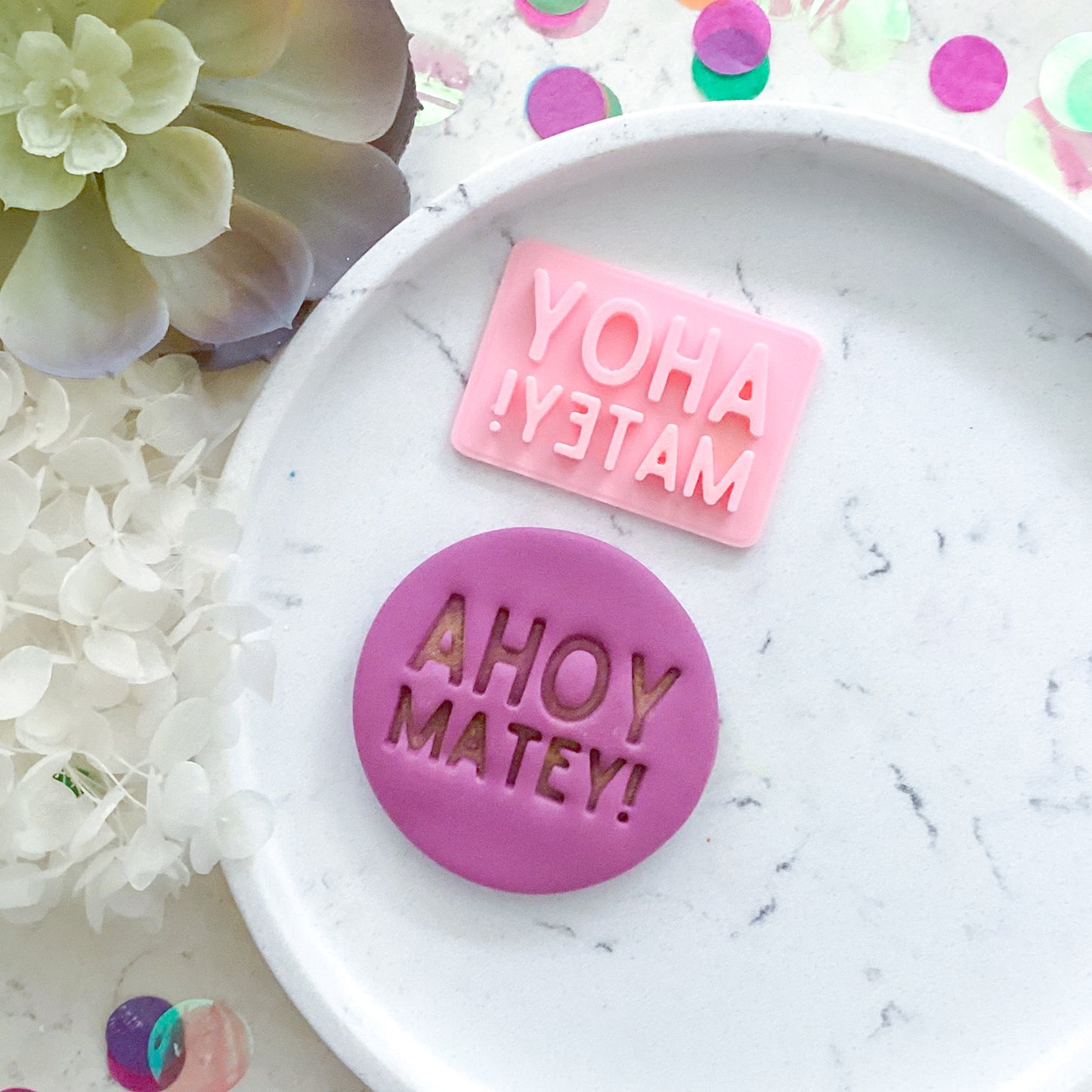 Ahoy Matey! - Fondant Stamp