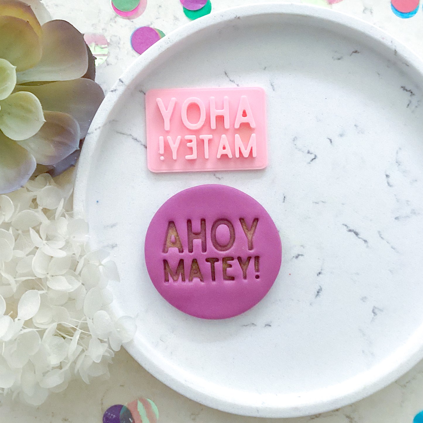 Ahoy Matey! - Fondant Stamp