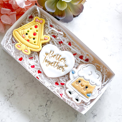 "Kawaii Pizza" - Cookie Cutter & Stamp