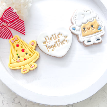 "Kawaii Pizza" - Cookie Cutter & Stamp
