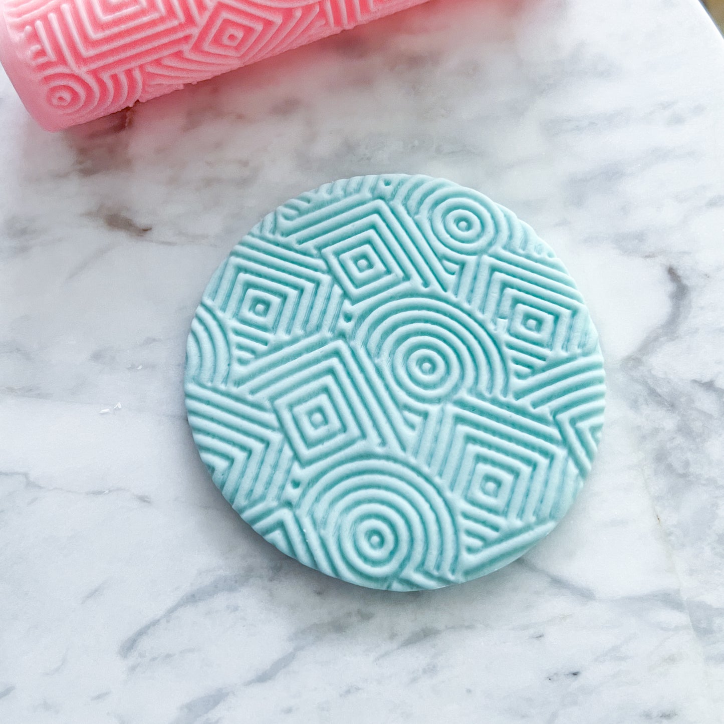 "Concentric" Fondant Texture Roller