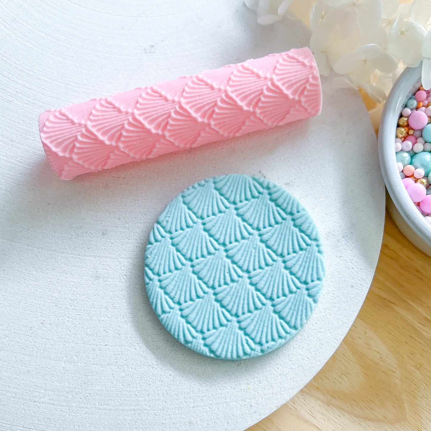 "Shells" Fondant Texture Roller