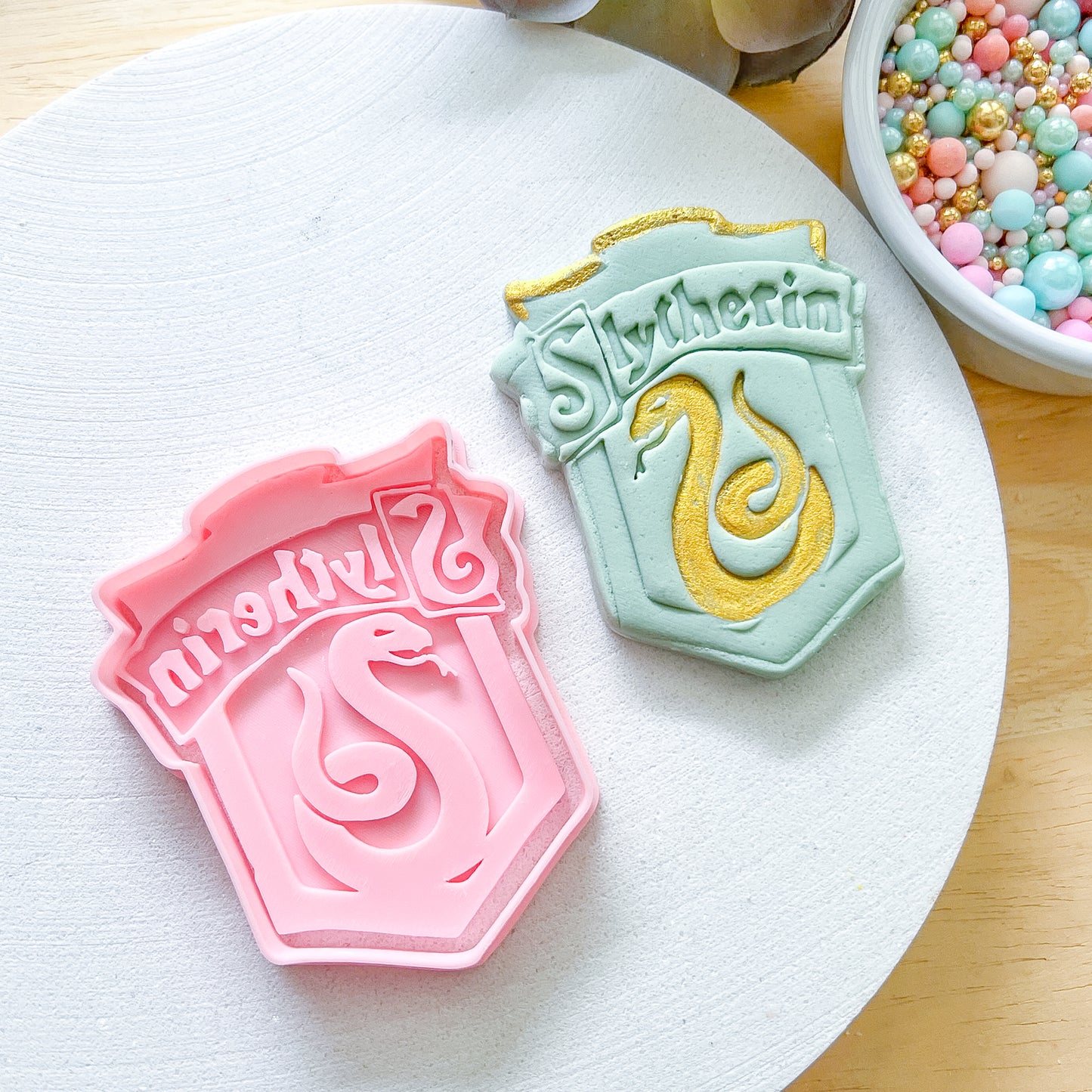 "Slytherin Crest" - Cookie Cutter & Stamp