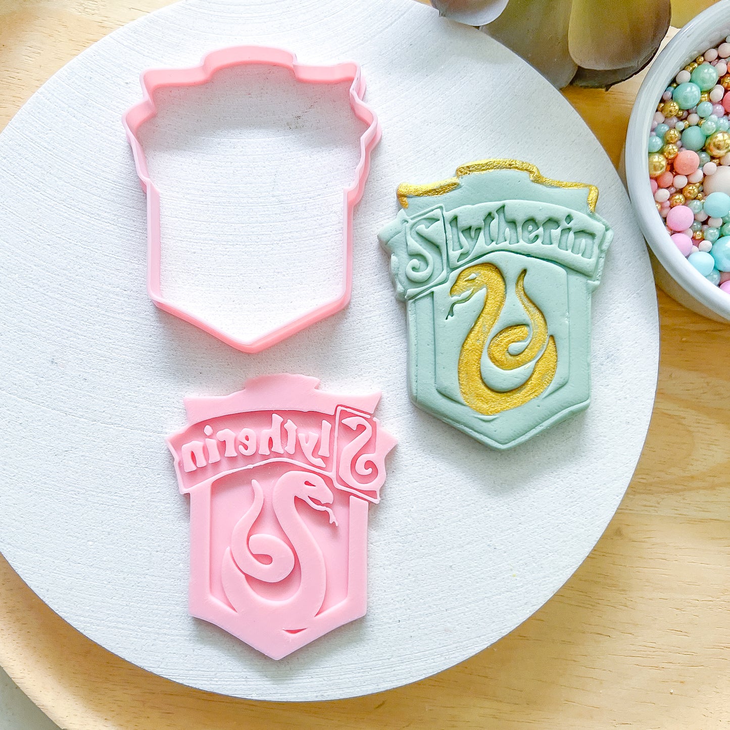 "Slytherin Crest" - Cookie Cutter & Stamp