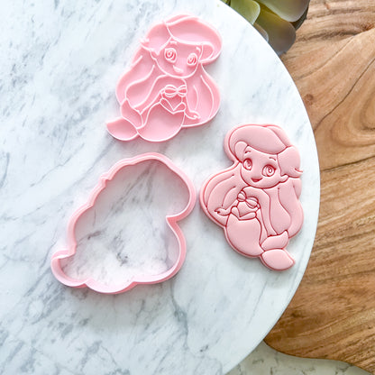 "Ariel" Cookie Cutter & Stamp