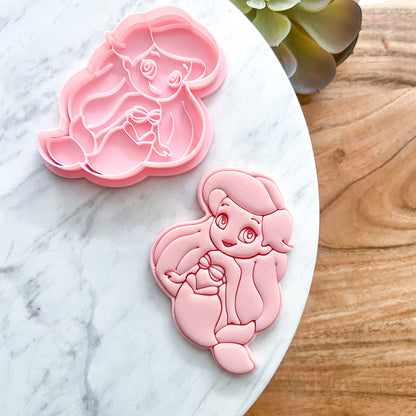 "Ariel" Cookie Cutter & Stamp