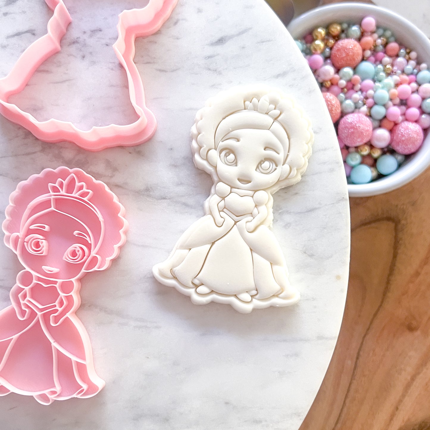 "Tiana" Cookie Cutter & Stamp