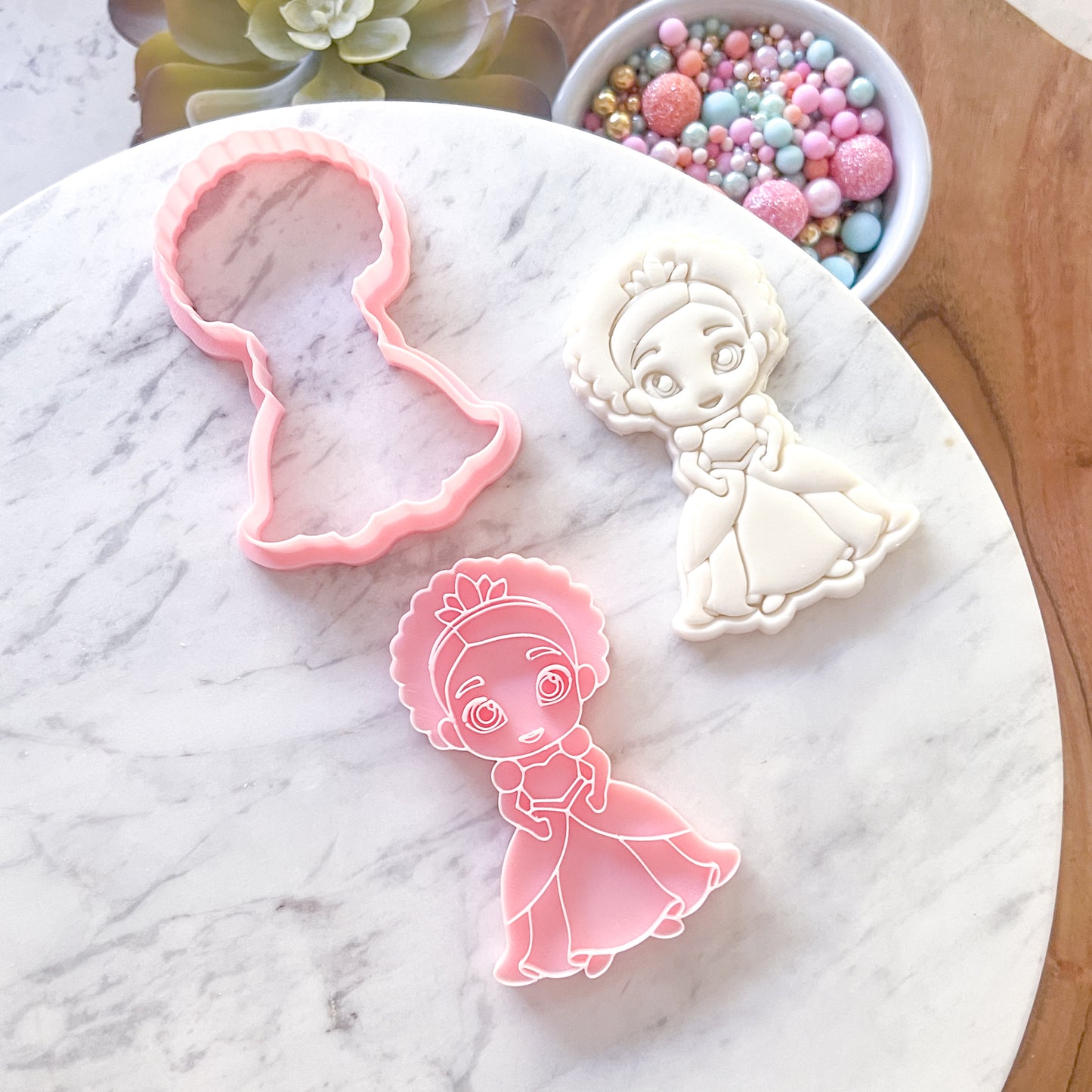 "Tiana" Cookie Cutter & Stamp