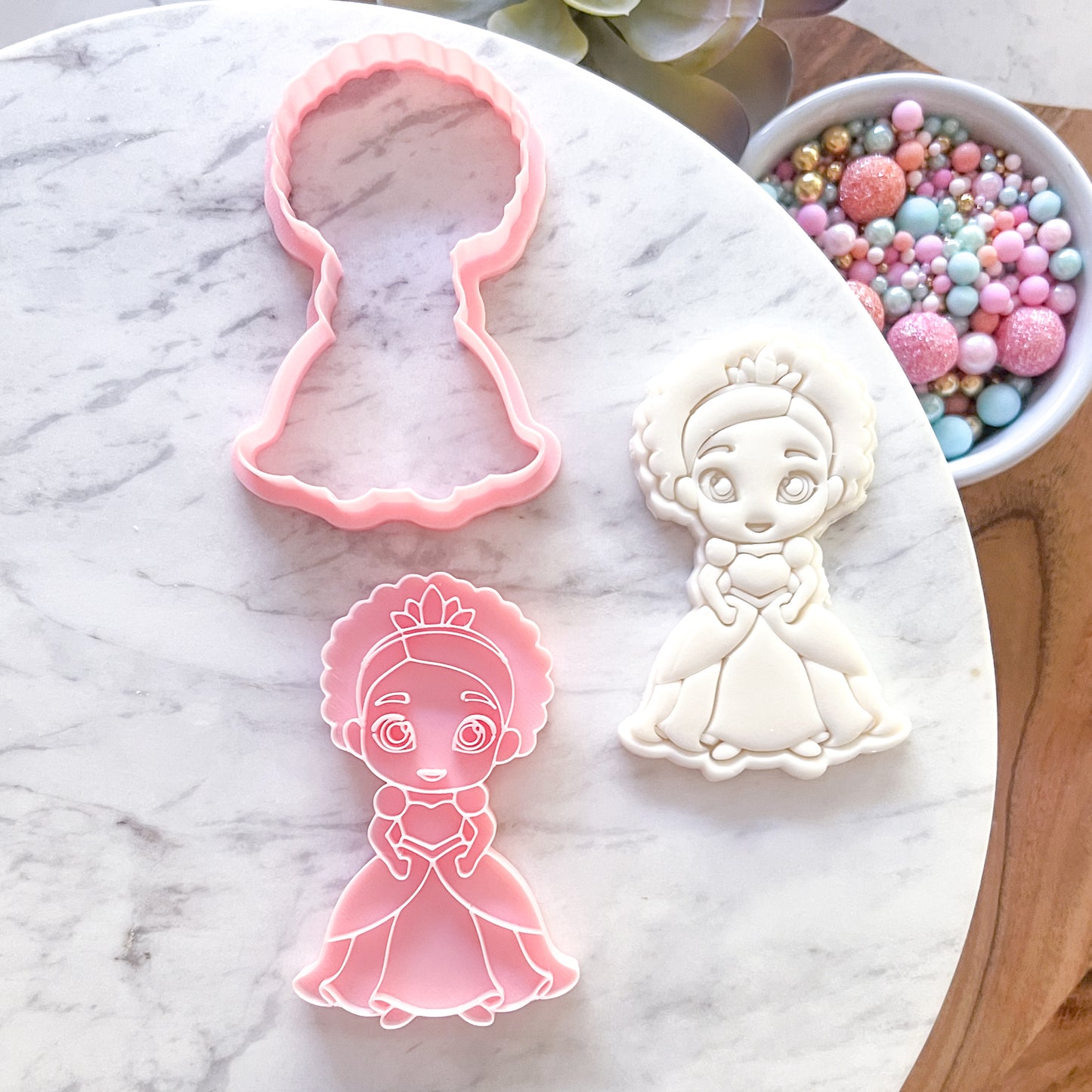"Tiana" Cookie Cutter & Stamp