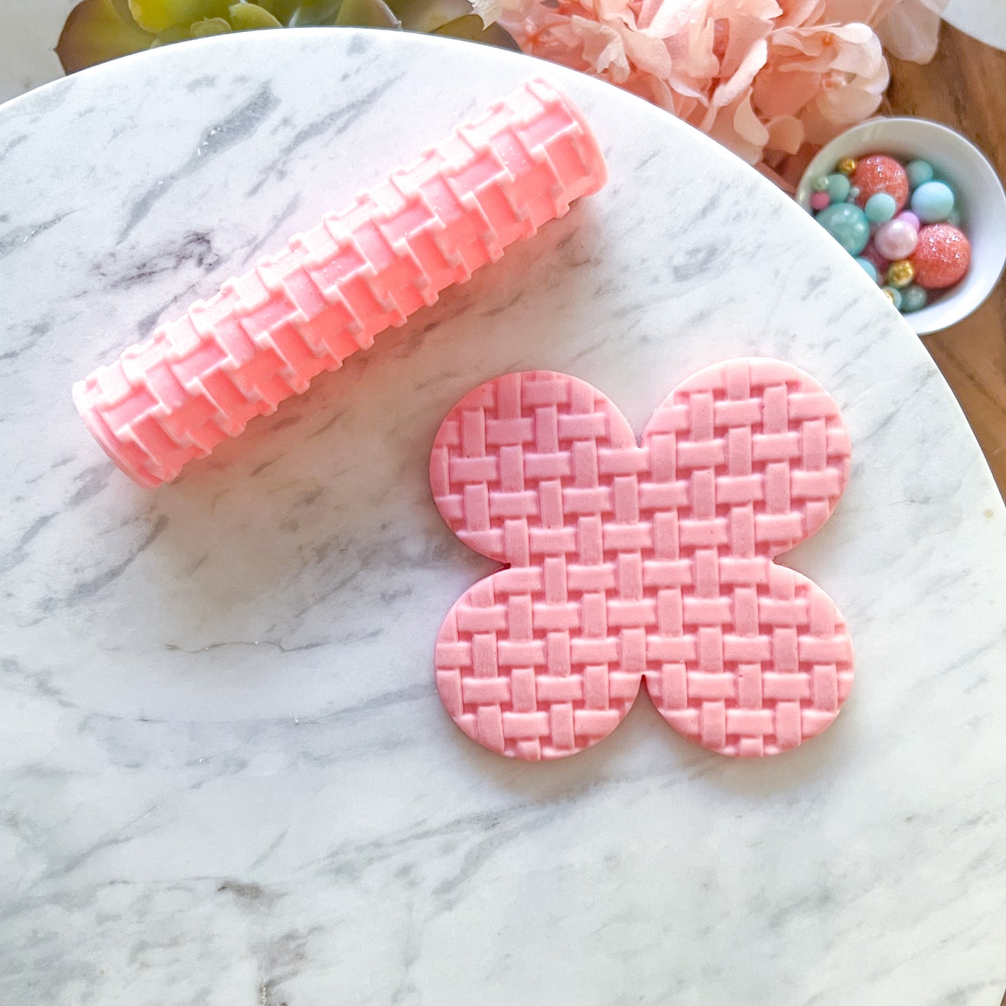 "Rattan Radio Weave" Fondant Texture Roller