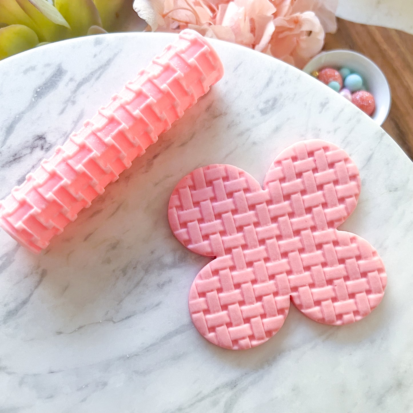 "Rattan Radio Weave" Fondant Texture Roller