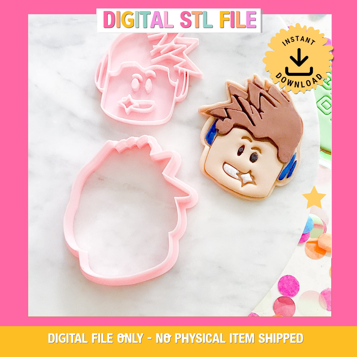 "Roblox Character" Cookie Cutter & Stamp