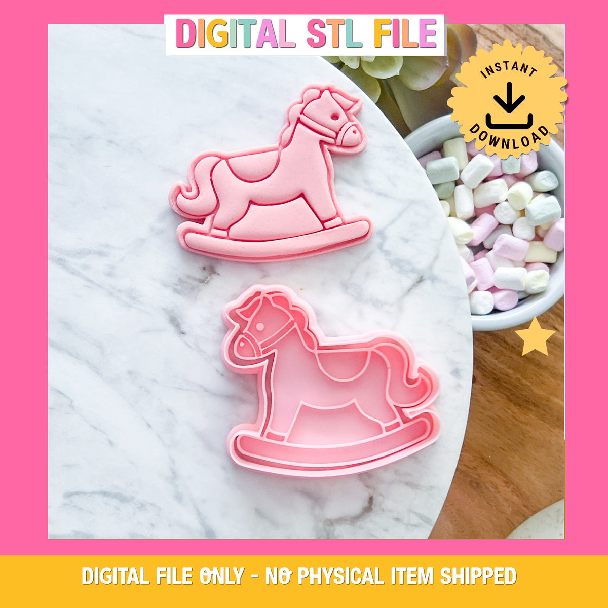 "Rocking Horse" Cookie Cutter & Stamp