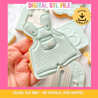 "Boy Romper" Cookie Cutter & Stamp