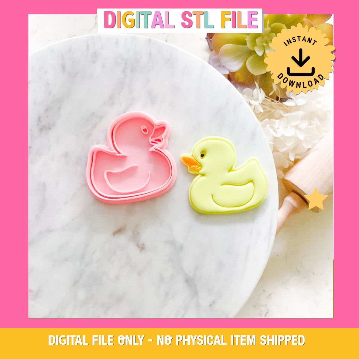 "Rubber Duck" -Cookie Cutter & Stamp