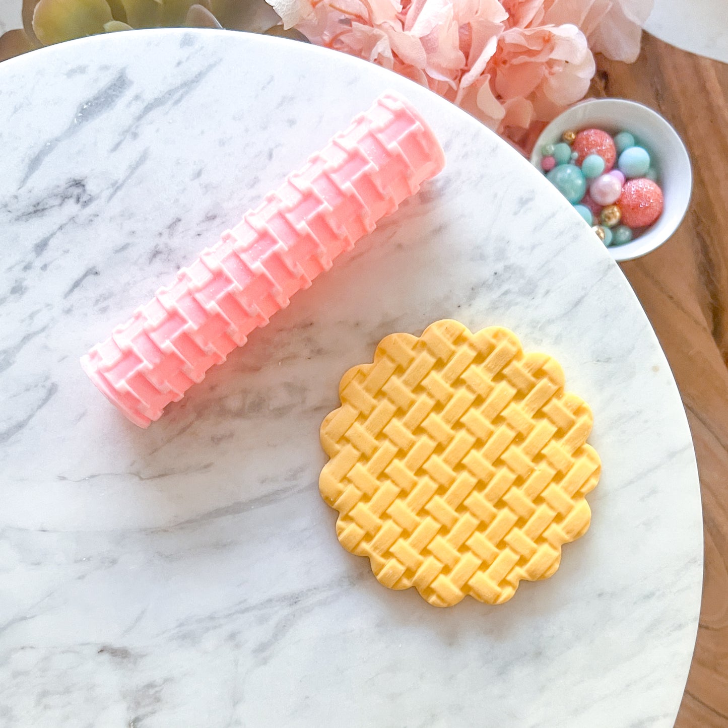 "Rattan Radio Weave" Fondant Texture Roller