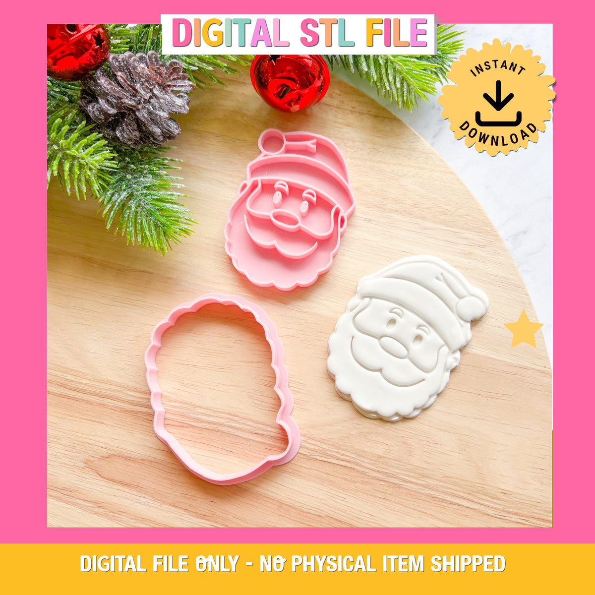"Santa Smile" Cookie Cutter & Stamp
