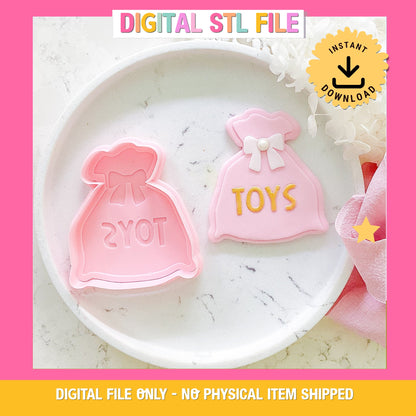 "Santa Toy Sack" - Cutter & Stamp Set