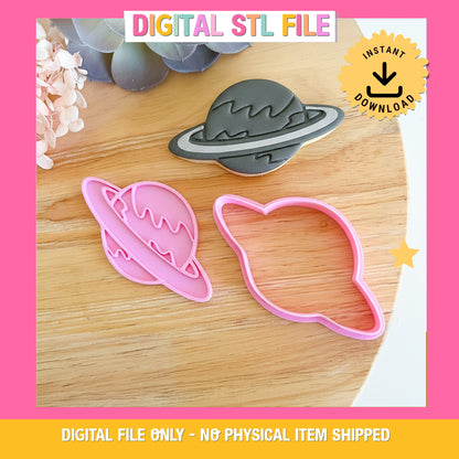 Saturn - Cookie Cutter & Stamp
