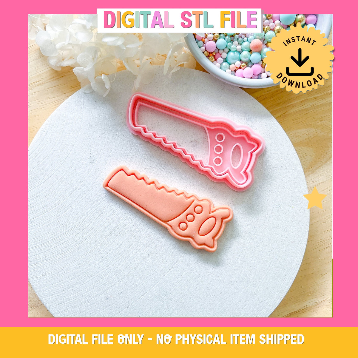 "Saw" Cutter and Stamp Set