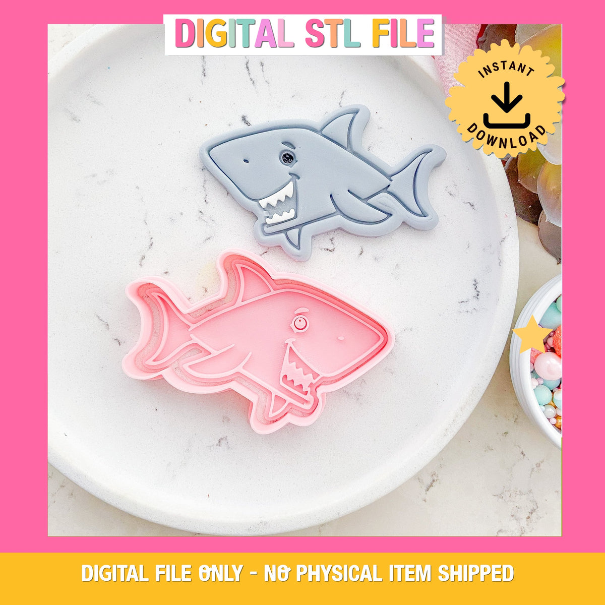 "Shark" - Cookie Cutter & Stamp