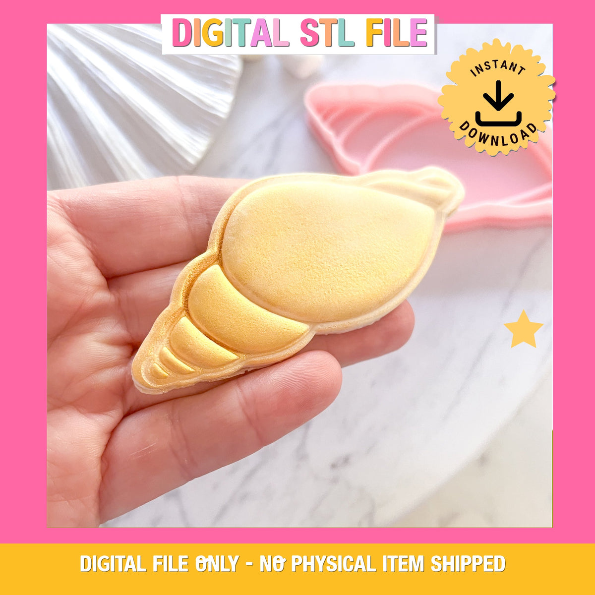 "Shell #3" Cookie Cutter & Stamp