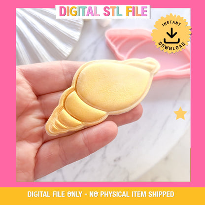 "Shell #3" Cookie Cutter & Stamp