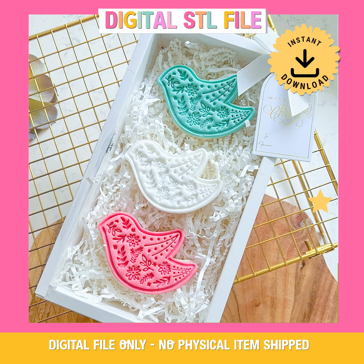 "Skandi Bird" Cookie Cutter & Stamp
