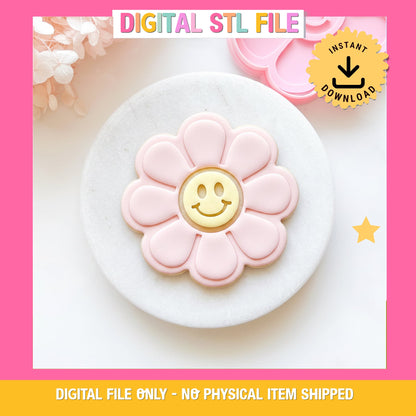 "Smiley Daisy" - Cookie Cutter & Stamp