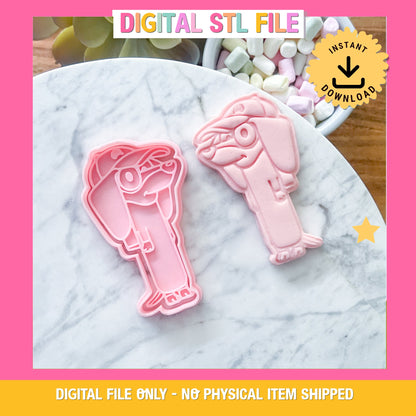 "Snickers" - Cookie Cutter & Stamp